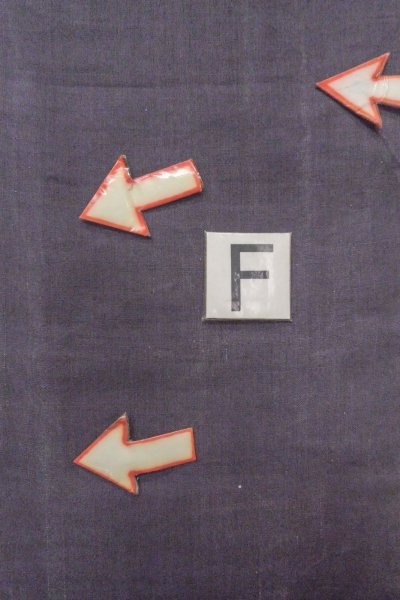 Photo18: O0606F Vintage Japanese Kimono  Dark Purple  NAGOYA OBI sash Leaf Linen. (Grade C) (18)