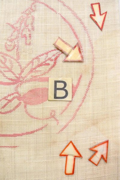 Photo15: O0606G Vintage Japanese Kimono   Ivory  NAGOYA OBI sash Ivy Linen. (Grade C) (15)