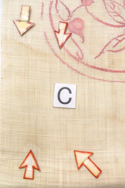 Photo16: O0606G Vintage Japanese Kimono   Ivory  NAGOYA OBI sash Ivy Linen. (Grade C) (16)