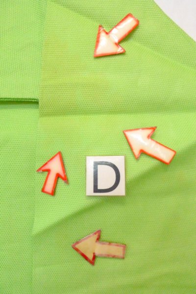 Photo18: O0606H Vintage Japanese Kimono  Light Yellowish Green  NAGOYA OBI sash Bamboo leaf Linen. (Grade C) (18)