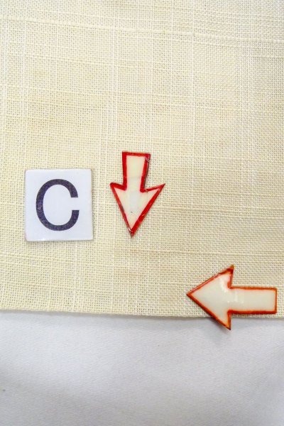 Photo16: O0606I Vintage Japanese Kimono  Pale Off White  NAGOYA OBI sash Abstract pattern Linen. (Grade C) (16)