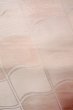Photo3: O0606K Vintage Japanese Kimono Shiny Pale Pink  FUKURO OBI sash Geometrical pattern Linen. (Grade B) (3)