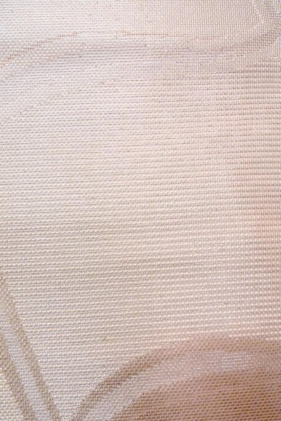 Photo8: O0606K Vintage Japanese Kimono Shiny Pale Pink  FUKURO OBI sash Geometrical pattern Linen. (Grade B) (8)