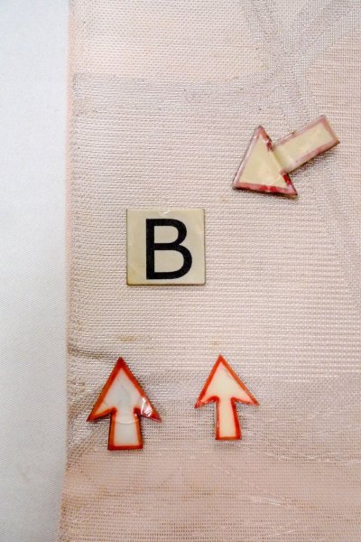 Photo17: O0606K Vintage Japanese Kimono Shiny Pale Pink  FUKURO OBI sash Geometrical pattern Linen. (Grade B) (17)