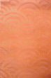 Photo4: O0606L Vintage Japanese Kimono  Shiny Orange  FUKURO OBI sash Wave Linen. (Grade B) (4)
