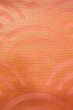 Photo6: O0606L Vintage Japanese Kimono  Shiny Orange  FUKURO OBI sash Wave Linen. (Grade B) (6)