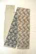 Photo1: O0606M Vintage Japanese Kimono   Gray  NAGOYA OBI sash Flower Linen. (Grade C) (1)