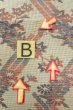 Photo15: O0606M Vintage Japanese Kimono   Gray  NAGOYA OBI sash Flower Linen. (Grade C) (15)
