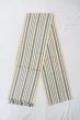Photo1: O0606P Vintage Japanese Kimono   Ivory  FUKURO OBI sash KENJO pattern(A prestigious pattern meaning that it was presented to the Shogunate.) Wool. (Grade D) (1)
