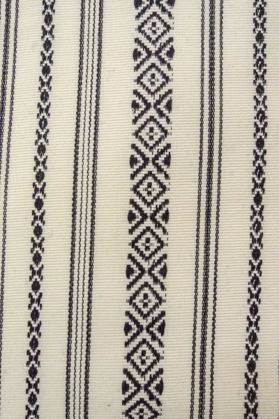 Photo7: O0606P Vintage Japanese Kimono   Ivory  FUKURO OBI sash KENJO pattern(A prestigious pattern meaning that it was presented to the Shogunate.) Wool. (Grade D) (7)