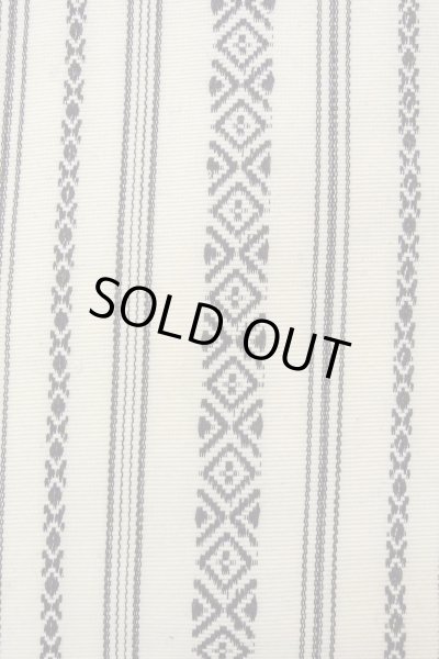 Photo7: O0606P Vintage Japanese Kimono   Ivory  FUKURO OBI sash KENJO pattern(A prestigious pattern meaning that it was presented to the Shogunate.) Wool. (Grade D) (7)