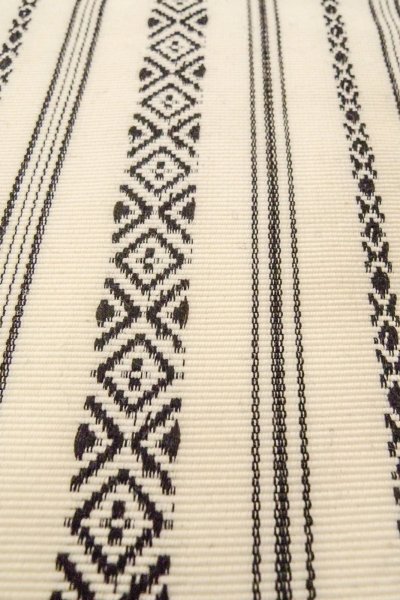 Photo9: O0606P Vintage Japanese Kimono   Ivory  FUKURO OBI sash KENJO pattern(A prestigious pattern meaning that it was presented to the Shogunate.) Wool. (Grade D) (9)