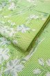 Photo11: O0606Q Vintage Japanese Kimono  Shiny Yellowish Green  FUKURO NAGOYA Obi SAKURA cherry blossom Silk. (Grade C) (11)