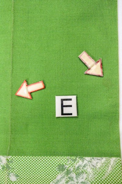 Photo16: O0606Q Vintage Japanese Kimono  Shiny Yellowish Green  FUKURO NAGOYA Obi SAKURA cherry blossom Silk. (Grade C) (16)