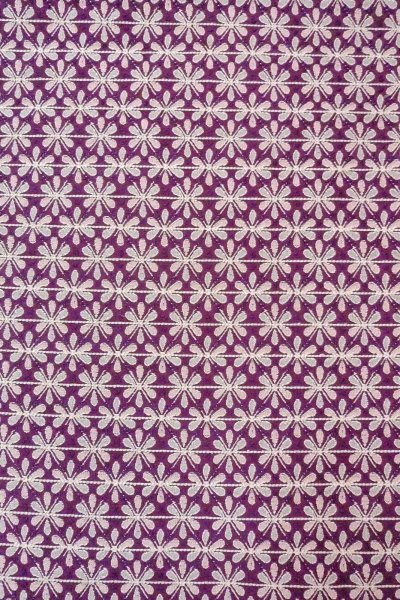 Photo3: Mint O0606T Vintage Japanese Kimono   Purple  FUKURO NAGOYA Obi Flower Silk. (Grade A) (3)