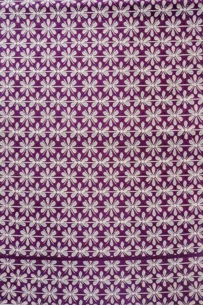 Photo4: Mint O0606T Vintage Japanese Kimono   Purple  FUKURO NAGOYA Obi Flower Silk. (Grade A) (4)