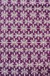 Photo5: Mint O0606T Vintage Japanese Kimono   Purple  FUKURO NAGOYA Obi Flower Silk. (Grade A) (5)