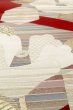 Photo9: O0606V Vintage Japanese Kimono  Dark Red  FUKURO NAGOYA Obi Camellia Silk. (Grade B) (9)