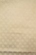 Photo3: O0606W Vintage Japanese Kimono  Light Gray  FUKURO NAGOYA Obi Flower Silk. (Grade D) (3)