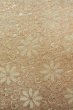Photo7: O0606W Vintage Japanese Kimono  Light Gray  FUKURO NAGOYA Obi Flower Silk. (Grade D) (7)