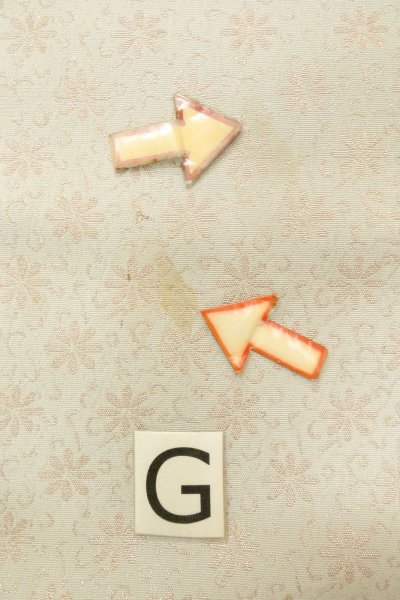 Photo18: O0606W Vintage Japanese Kimono  Light Gray  FUKURO NAGOYA Obi Flower Silk. (Grade D) (18)