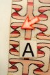 Photo12: O0606X Vintage Japanese Kimono   Off White  FUKURO NAGOYA Obi Geometrical pattern Silk. (Grade C) (12)