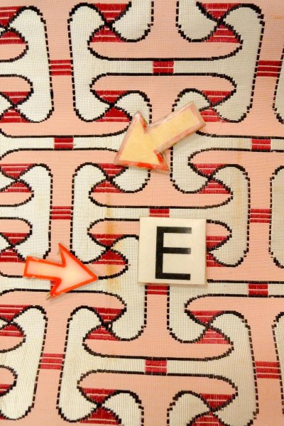 Photo16: O0606X Vintage Japanese Kimono   Off White  FUKURO NAGOYA Obi Geometrical pattern Silk. (Grade C) (16)