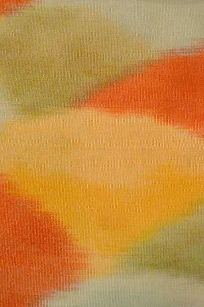 Photo7: O0606Y Vintage Japanese Kimono  Shiny Red  FUKURO NAGOYA Obi Mountain Silk. (Grade B) (7)