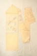 Photo1: O0607A Vintage Japanese Kimono   Ivory  NAGOYA OBI sash Flower Silk. (Grade B) (1)
