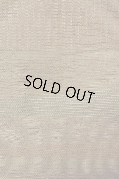 Photo6: O0607B Vintage Japanese Kimono  Dark Brown  FUKURO OBI sash Leaf Linen. (Grade C) (6)