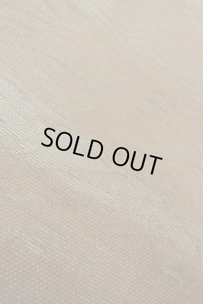 Photo8: O0607B Vintage Japanese Kimono  Dark Brown  FUKURO OBI sash Leaf Linen. (Grade C) (8)