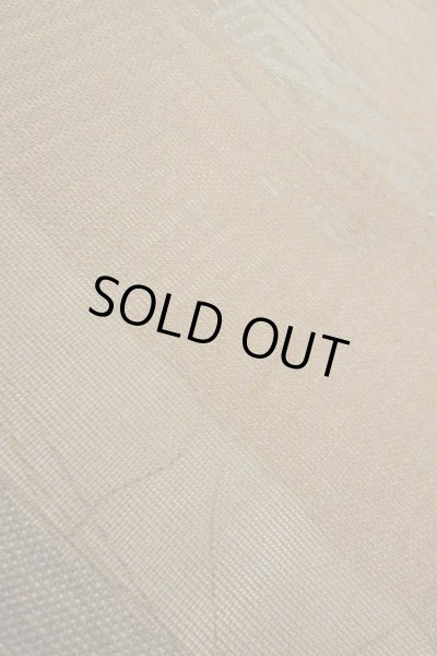 Photo10: O0607B Vintage Japanese Kimono  Dark Brown  FUKURO OBI sash Leaf Linen. (Grade C) (10)