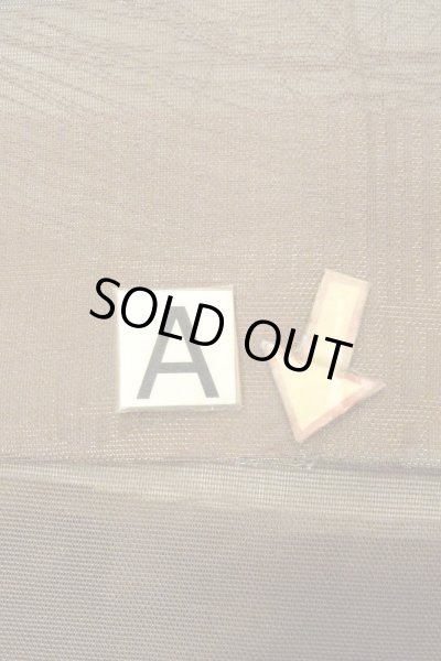 Photo12: O0607B Vintage Japanese Kimono  Dark Brown  FUKURO OBI sash Leaf Linen. (Grade C) (12)