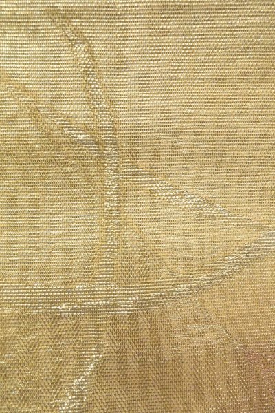 Photo7: O0607C Vintage Japanese Kimono  Shiny Ivory  FUKURO OBI sash  Silk. (Grade B) (7)