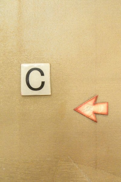 Photo14: O0607C Vintage Japanese Kimono  Shiny Ivory  FUKURO OBI sash  Silk. (Grade B) (14)