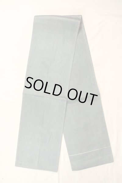 Photo2: Mint O0607D Vintage Japanese Kimono  Shiny Navy Blue  FUKURO OBI sash  Linen. (Grade A) (2)