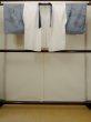 Photo1: O0624A Vintage Japanese kimono   Off White Men's Juban for men / Cotton. MOMIJI maple leaf, Sleeves, attached collar: Synthetic  (Grade B) (1)