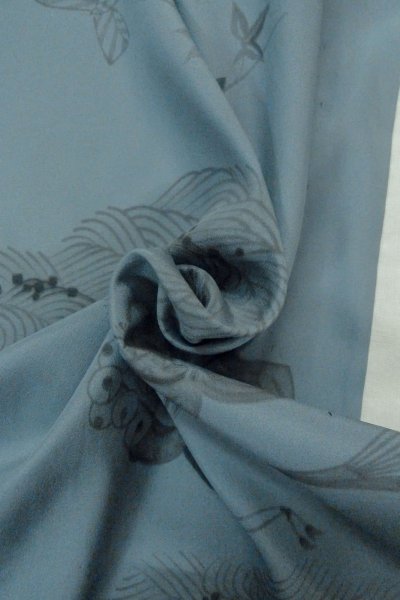 Photo10: O0624A Vintage Japanese kimono   Off White Men's Juban for men / Cotton. MOMIJI maple leaf, Sleeves, attached collar: Synthetic  (Grade B) (10)