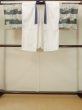 Photo1: O0624B Vintage Japanese kimono   Off White Men's Juban for men / Cotton. Landscape, Sleeves: silk, attached callor: synthetic  (Grade C) (1)