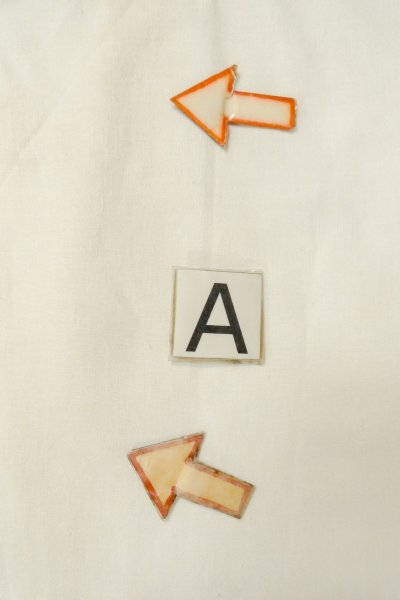 Photo13: O0624B Vintage Japanese kimono   Off White Men's Juban for men / Cotton. Landscape, Sleeves: silk, attached callor: synthetic  (Grade C) (13)