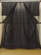 Photo2: Mint O0624C Vintage Japanese kimono   Black MONTSUKI crests for women / Silk.    (Grade A) (2)