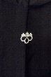 Photo3: Mint O0624D Vintage Japanese kimono   Black MONTSUKI crests for women / Synthetic.    (Grade A) (3)