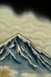 Photo7: O0624E Vintage Japanese kimono   Black TOMESODE formal for women / Silk. Cloud, Discolored all over.  (Grade C) (7)