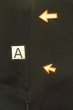 Photo20: O0624E Vintage Japanese kimono   Black TOMESODE formal for women / Silk. Cloud, Discolored all over.  (Grade C) (20)