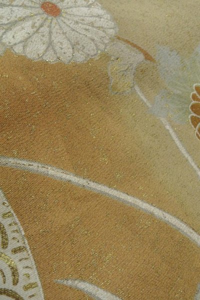 Photo15: O0624F Vintage Japanese kimono   Black TOMESODE formal for women / Silk. Chrysanthemum,   (Grade C) (15)