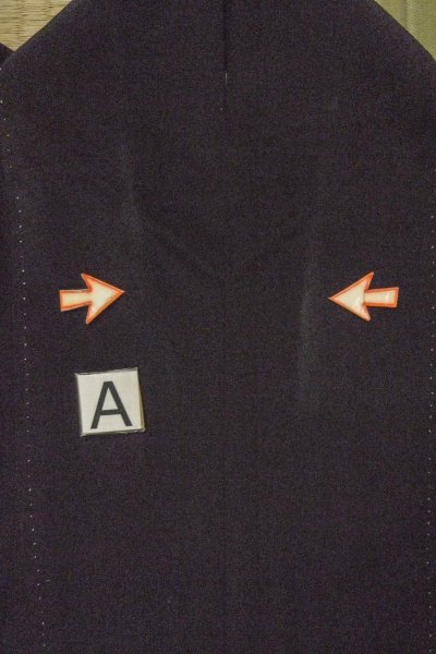 Photo18: O0624G Vintage Japanese kimono   Black TOMESODE formal for women / Silk. Chinese flower,   (Grade D) (18)