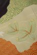 Photo14: O0624I Vintage Japanese kimono   Black TOMESODE formal for women / Silk. UME plum bloom,   (Grade B) (14)