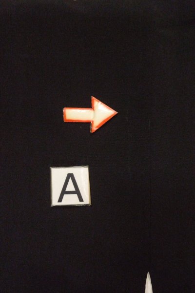 Photo18: O0624I Vintage Japanese kimono   Black TOMESODE formal for women / Silk. UME plum bloom,   (Grade B) (18)