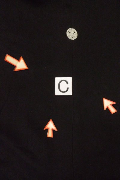 Photo20: O0624I Vintage Japanese kimono   Black TOMESODE formal for women / Silk. UME plum bloom,   (Grade B) (20)