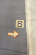Photo22: O0624J Vintage Japanese kimono  Bluish Gray TOMESODE formal for women / Silk. Chinese flower,   (Grade B) (22)